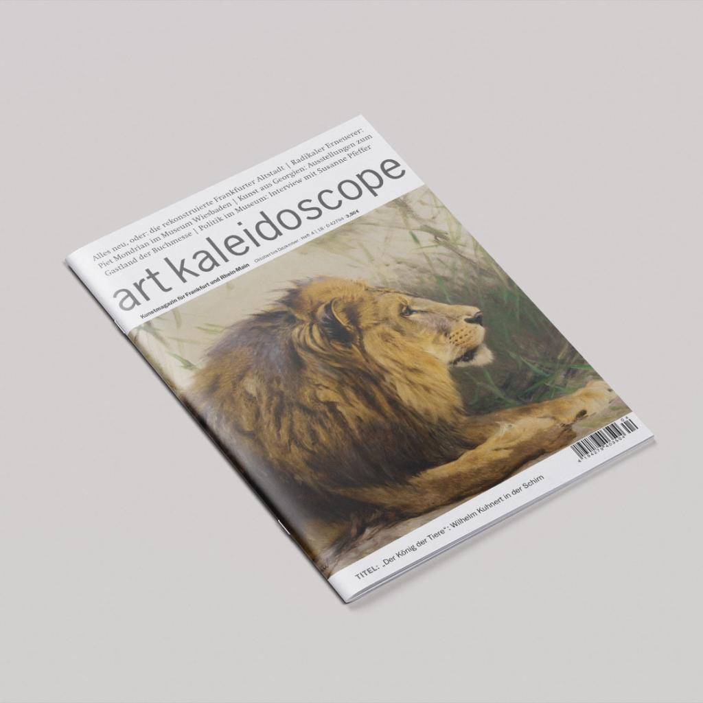 Magazin Art Kaleidoscope mit Löwe auf dem Cover