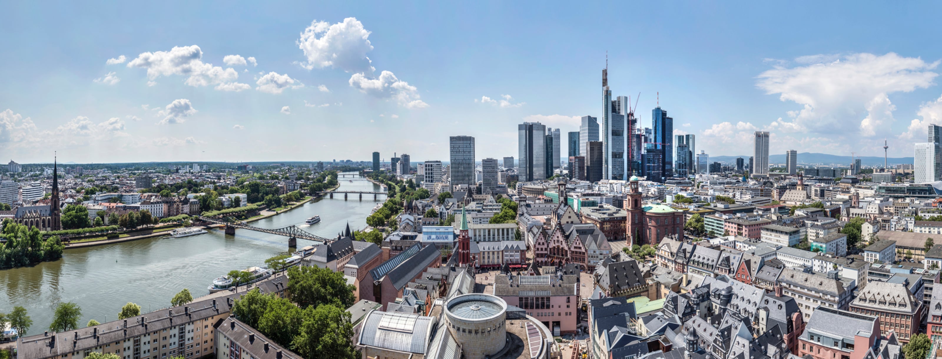 Panorama der Skyline von Frankfurt am Main